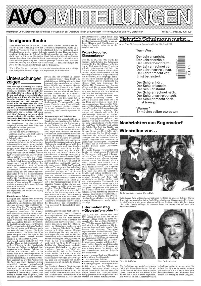 Buchumschlag - Heft 26
