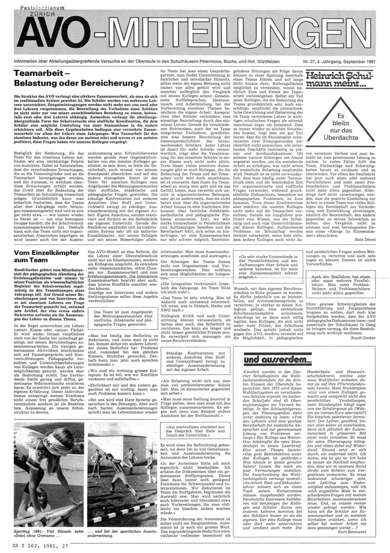 Buchumschlag - Heft 27