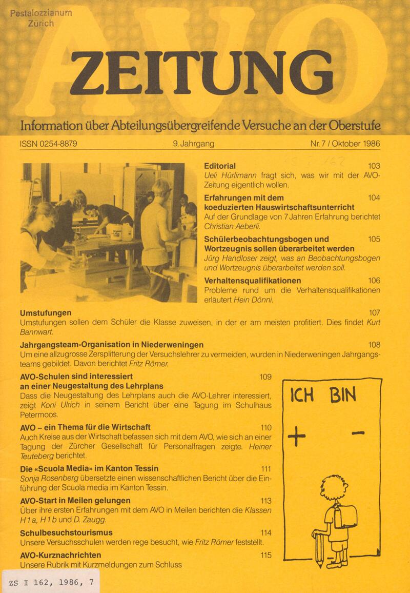 Buchumschlag - Heft 7