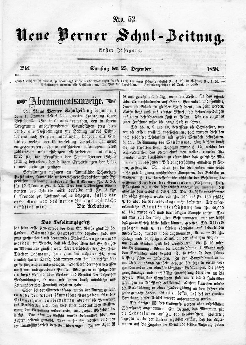 Buchumschlag - Heft 52