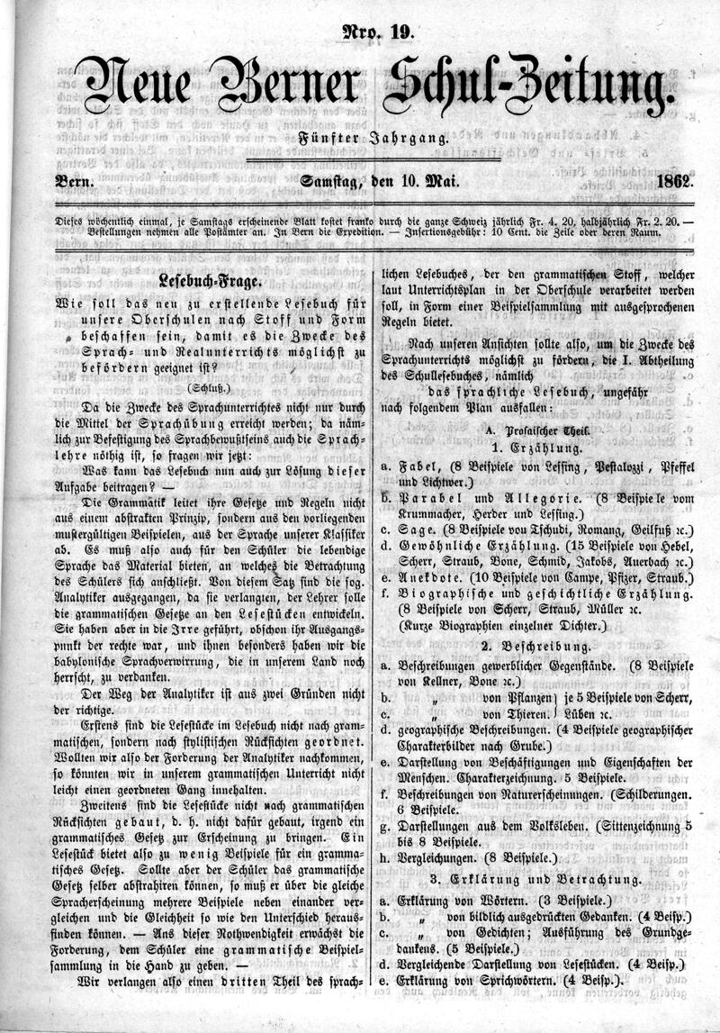 Buchumschlag - Heft 19