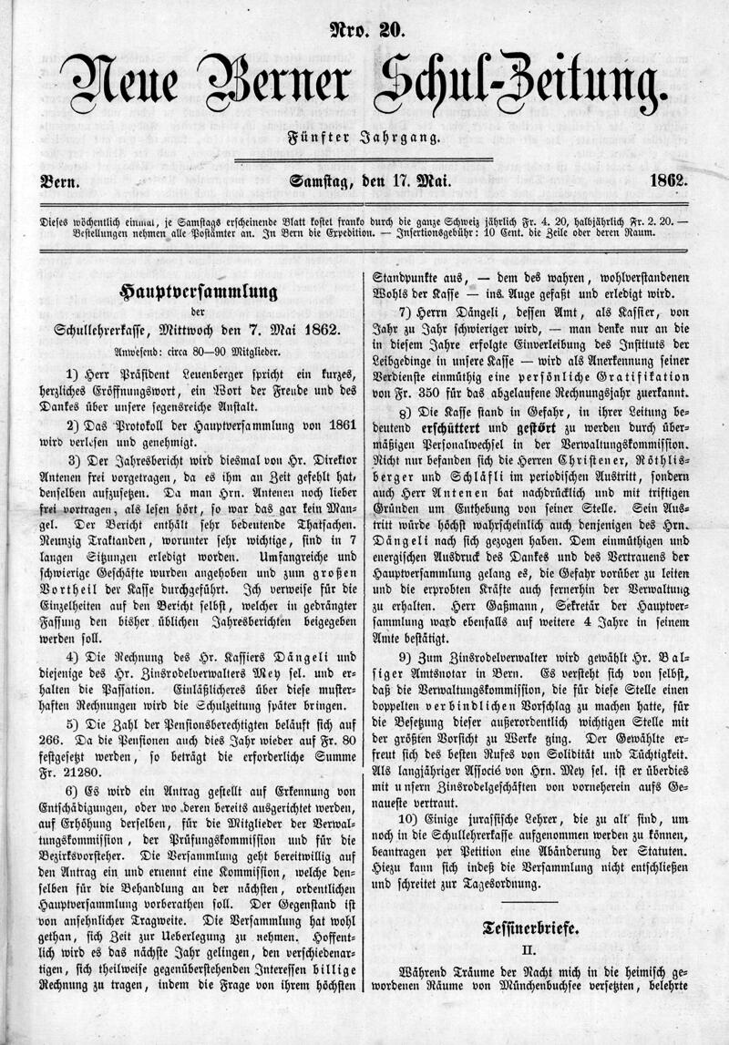 Buchumschlag - Heft 20