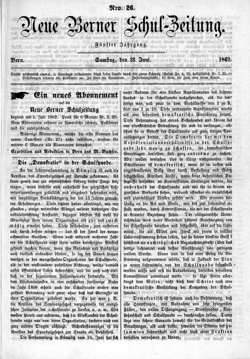Buchumschlag - Heft 26