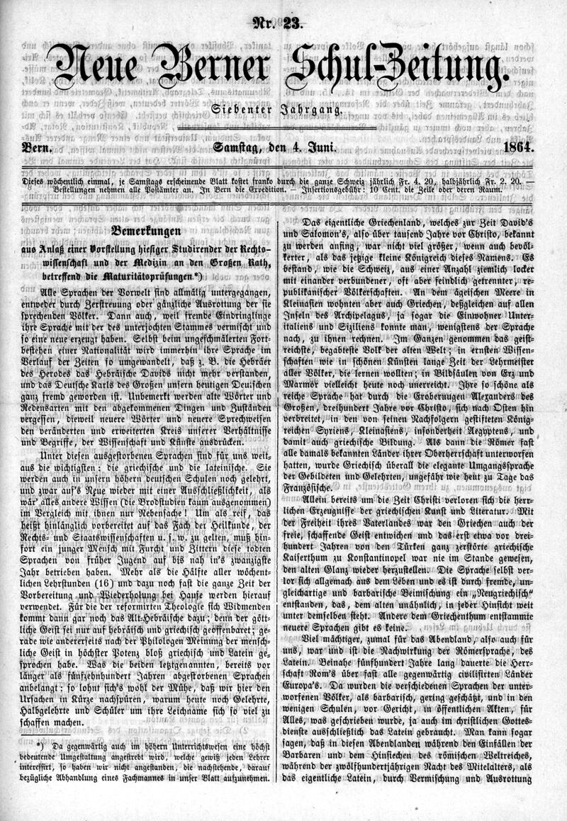 Buchumschlag - Heft 23