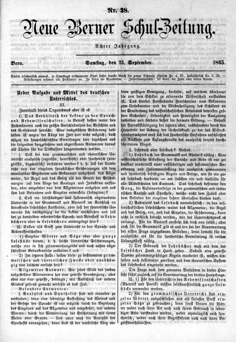 Buchumschlag - Heft 38