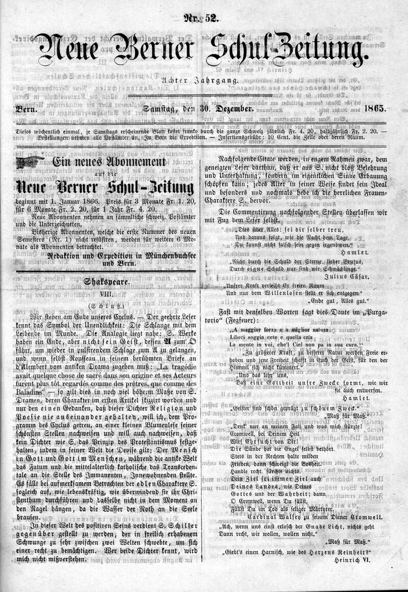 Buchumschlag - Heft 52