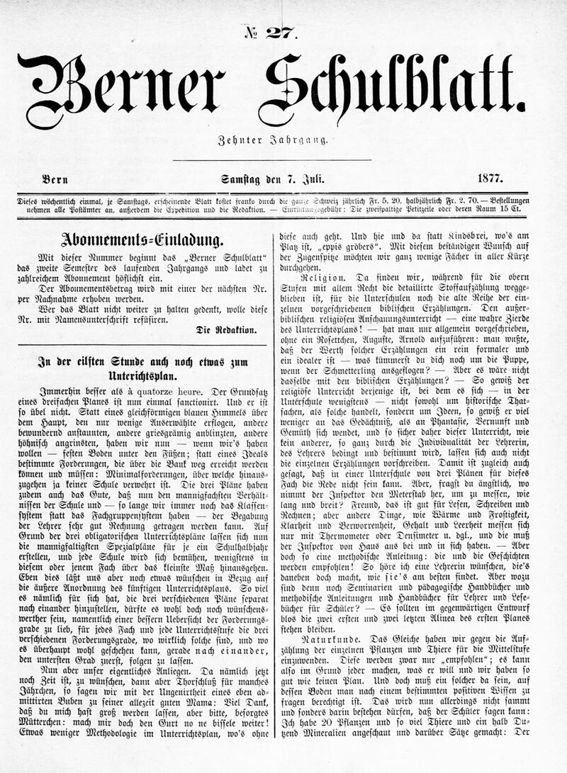 Buchumschlag - Heft 27