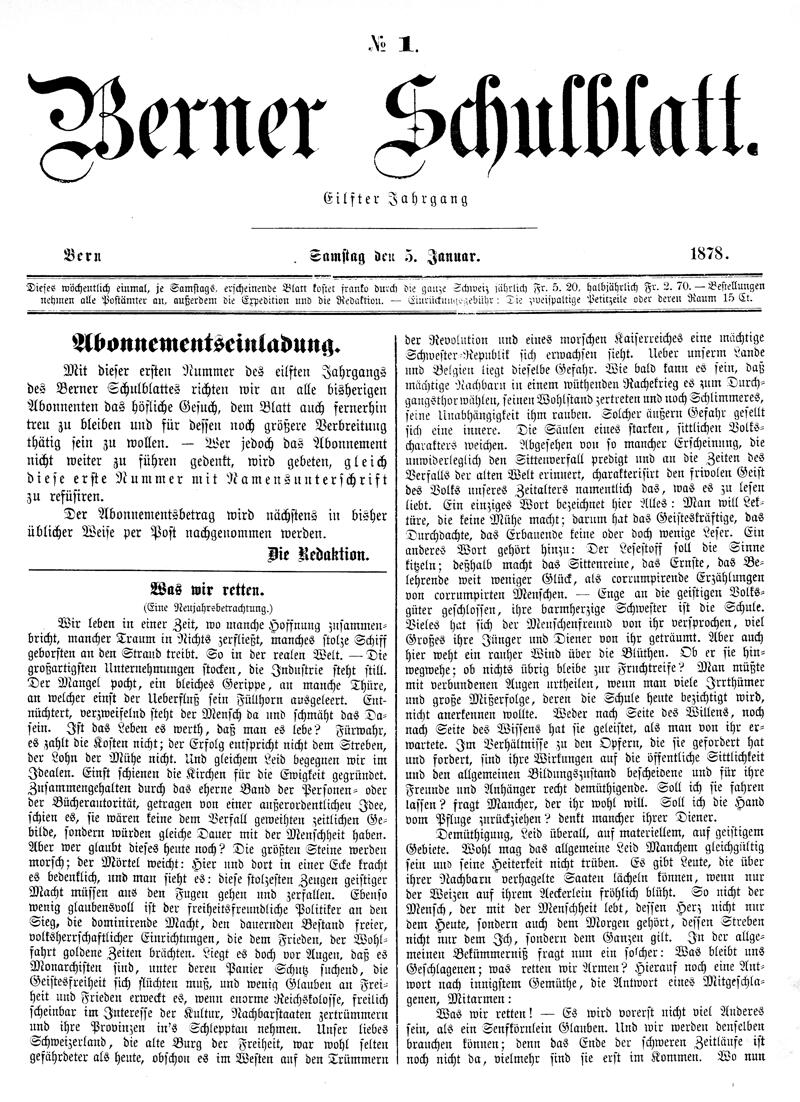 Buchumschlag - Heft 1