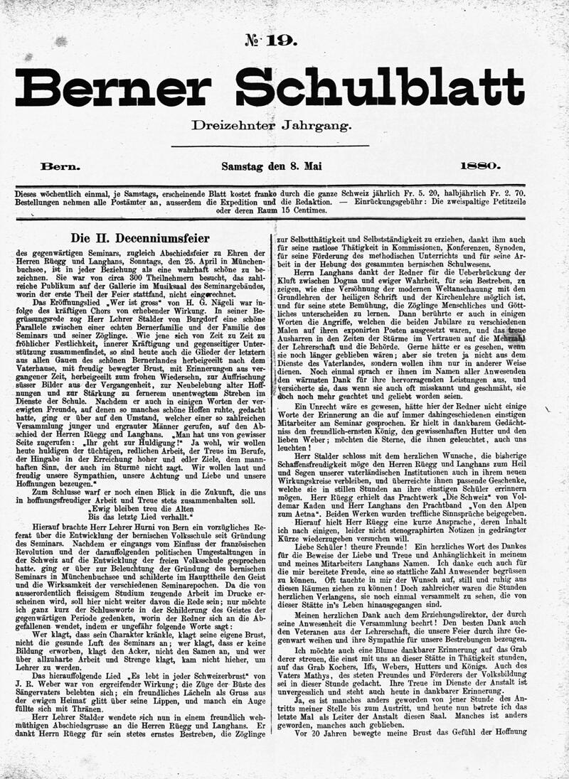 Buchumschlag - Heft 19