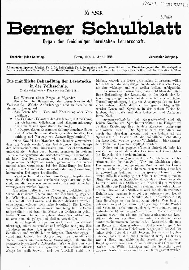 Buchumschlag - Heft 23