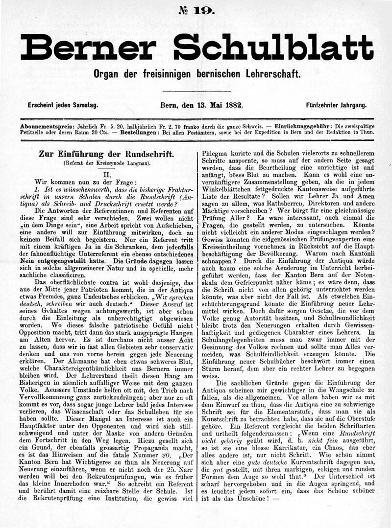 Buchumschlag - Heft 19