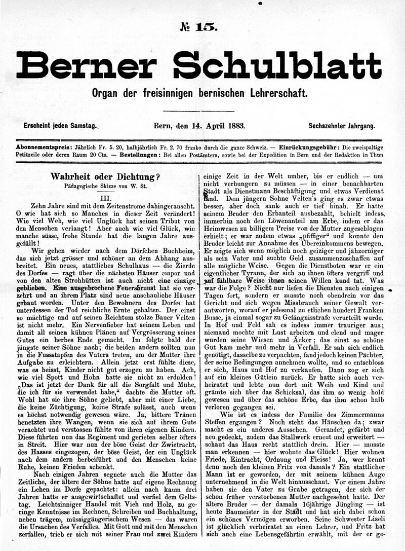 Buchumschlag - Heft 15