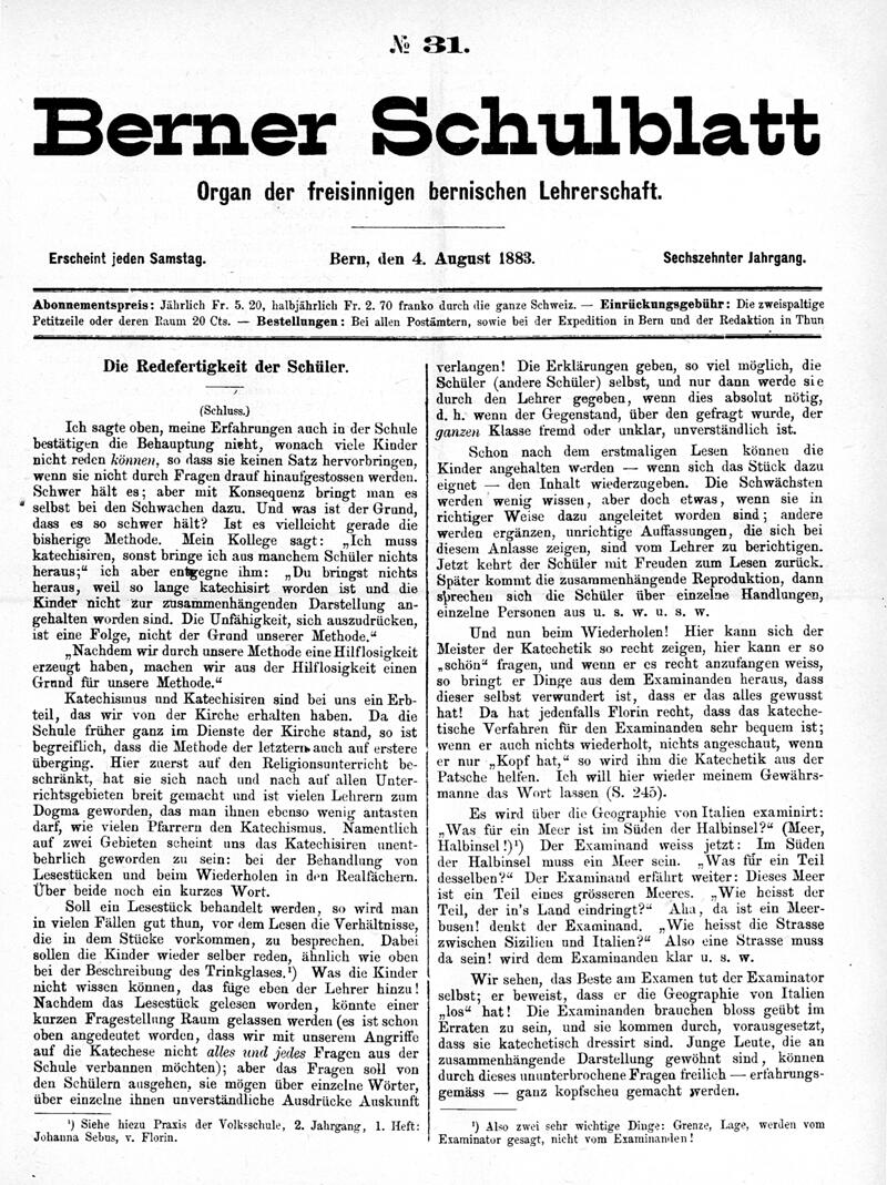 Buchumschlag - Heft 31