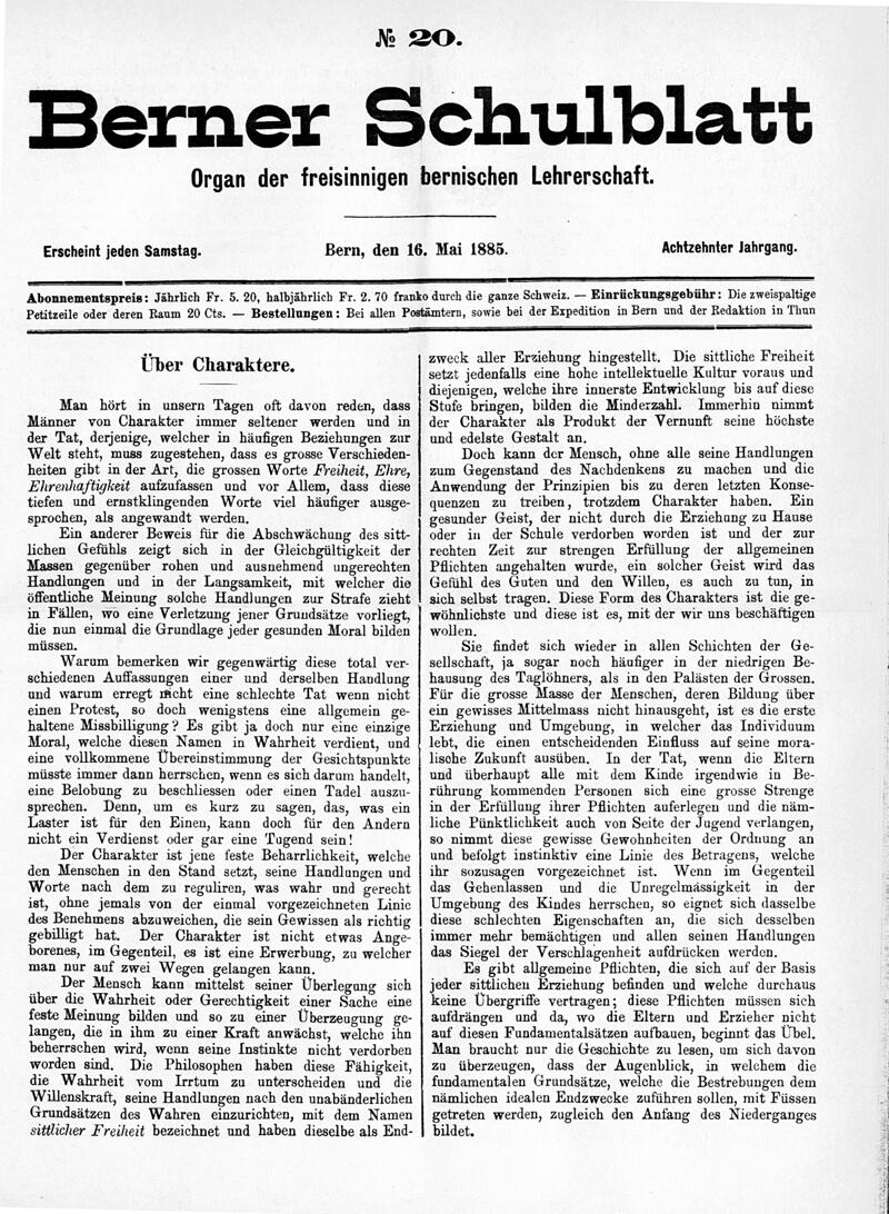 Buchumschlag - Heft 20