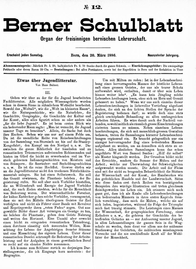 Buchumschlag - Heft 12