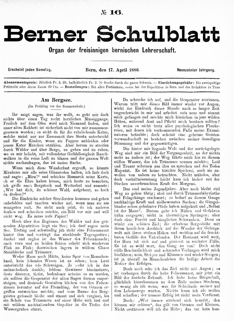 Buchumschlag - Heft 16