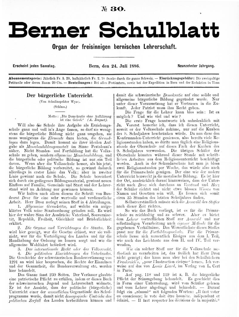 Buchumschlag - Heft 30