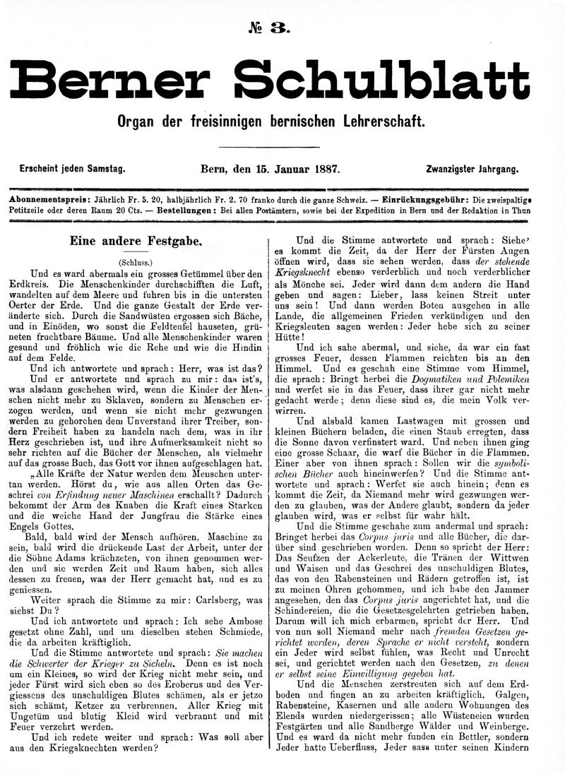 Buchumschlag - Heft 3