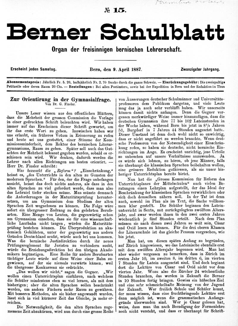 Buchumschlag - Heft 15