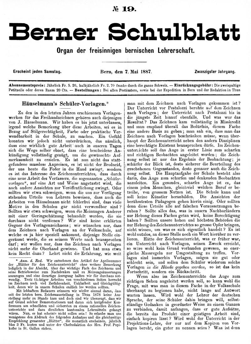 Buchumschlag - Heft 19