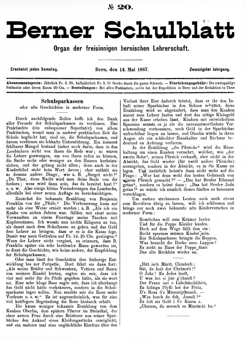 Buchumschlag - Heft 20