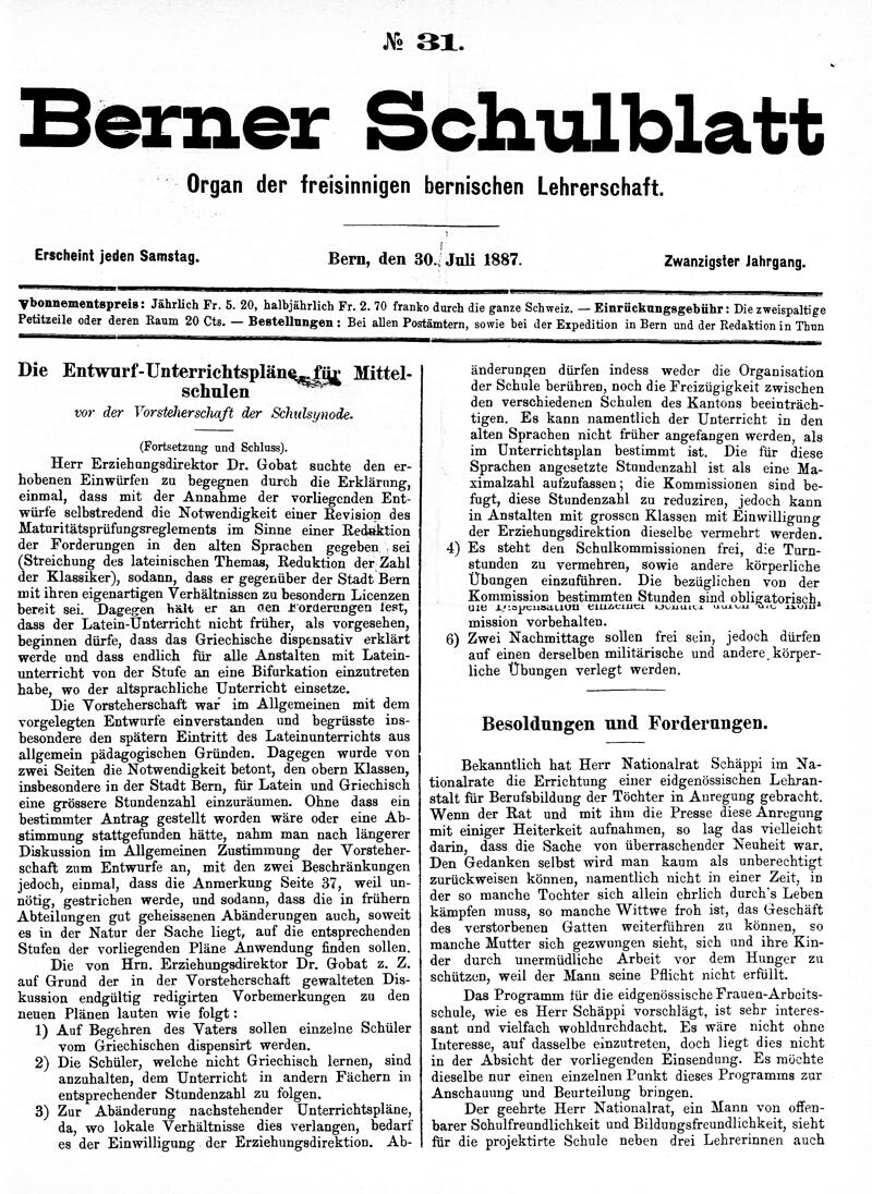 Buchumschlag - Heft 31