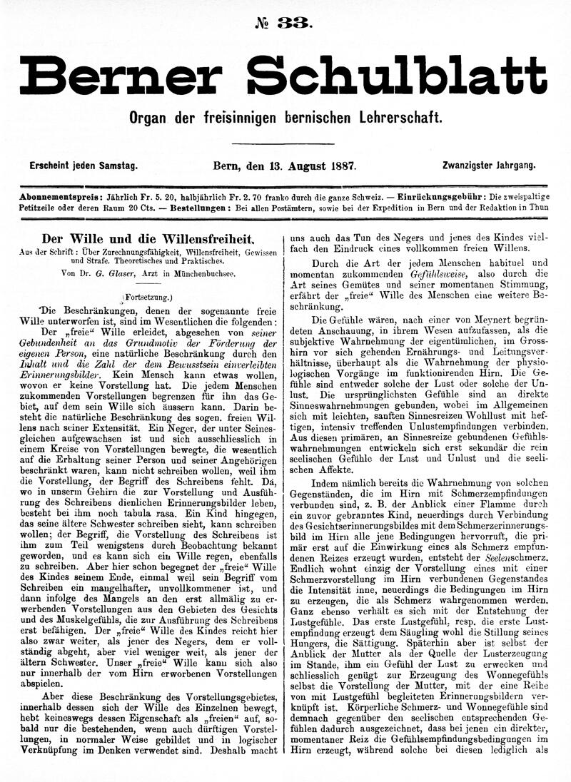 Buchumschlag - Heft 33