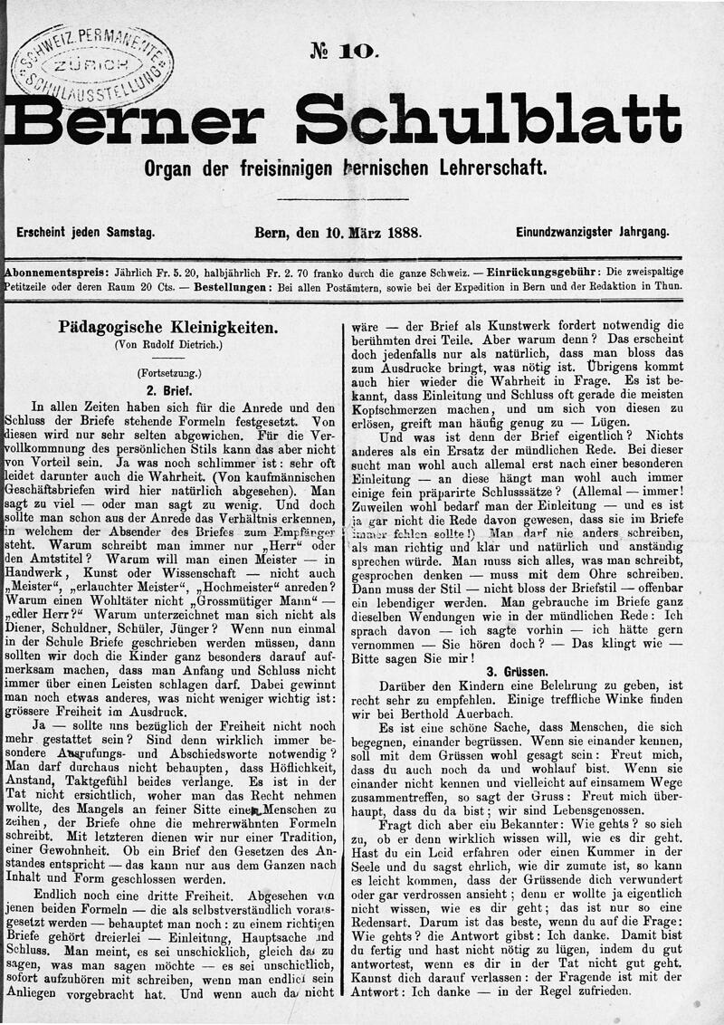 Buchumschlag - Heft 10