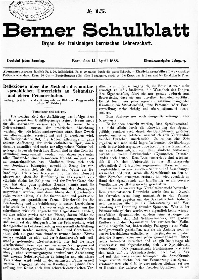 Buchumschlag - Heft 15