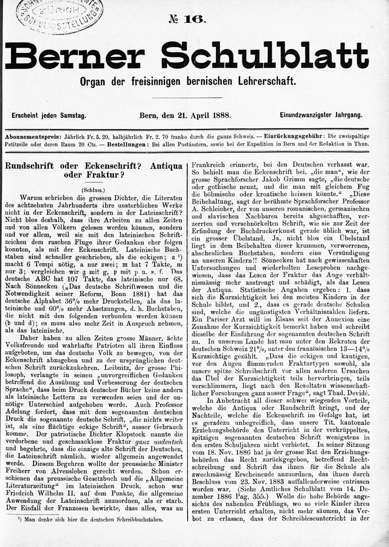 Buchumschlag - Heft 16