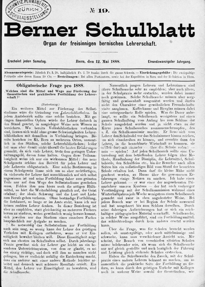 Buchumschlag - Heft 19