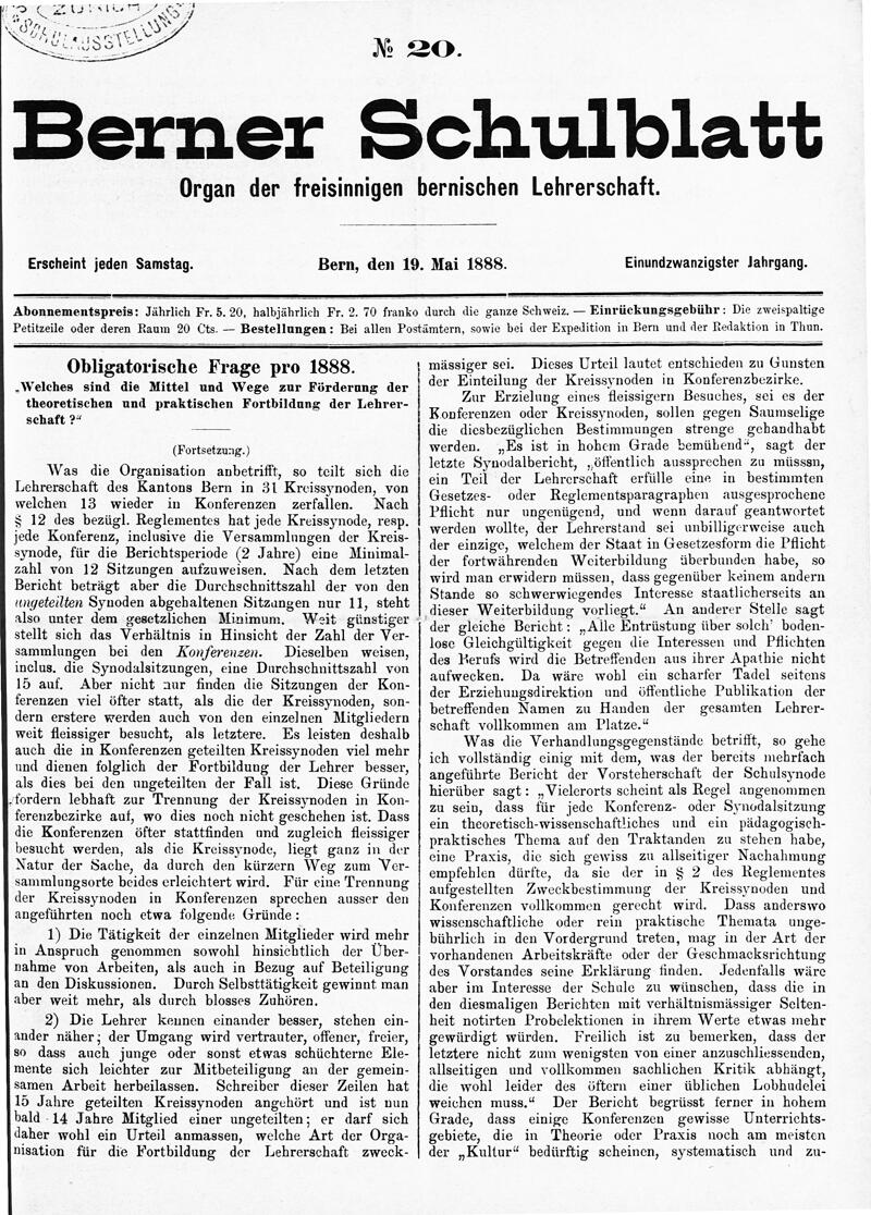 Buchumschlag - Heft 20