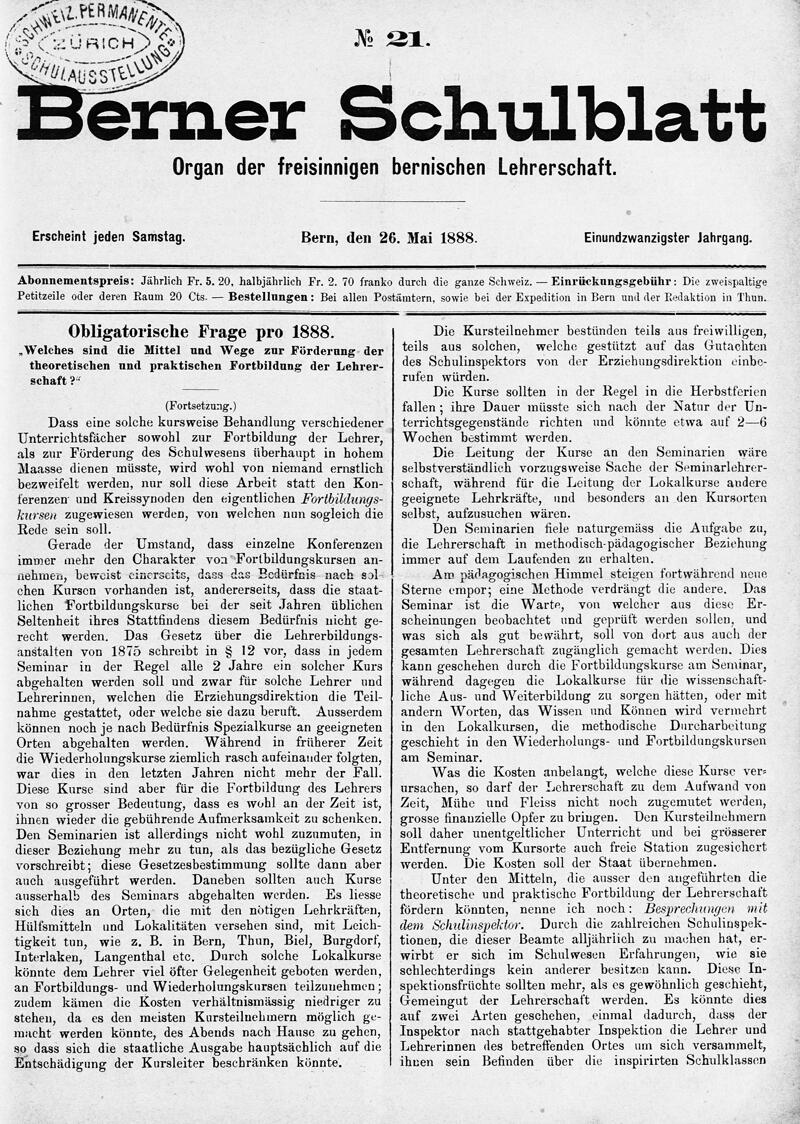 Buchumschlag - Heft 21