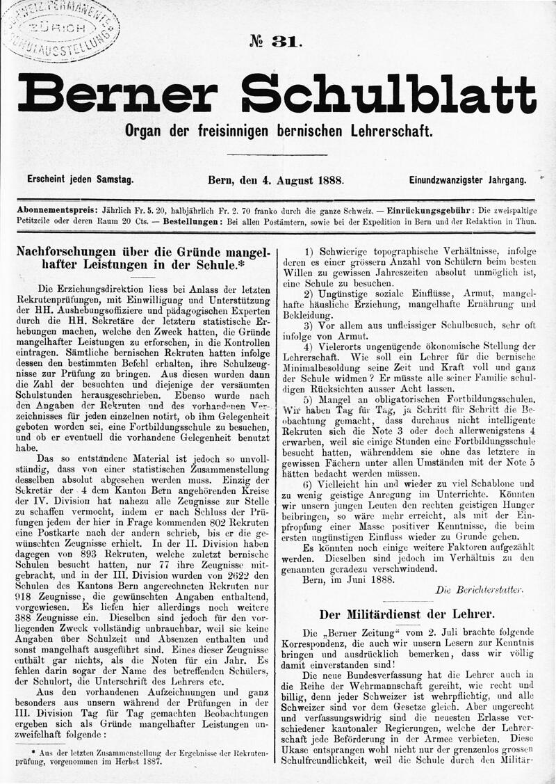 Buchumschlag - Heft 31