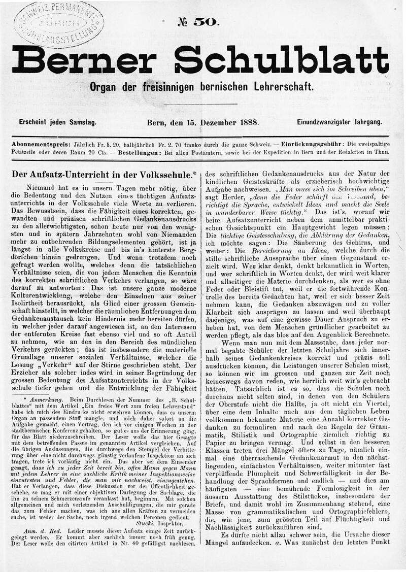Buchumschlag - Heft 50