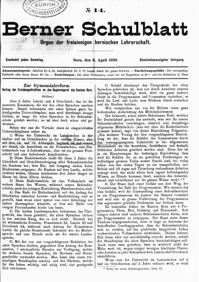 Buchumschlag - Heft 14