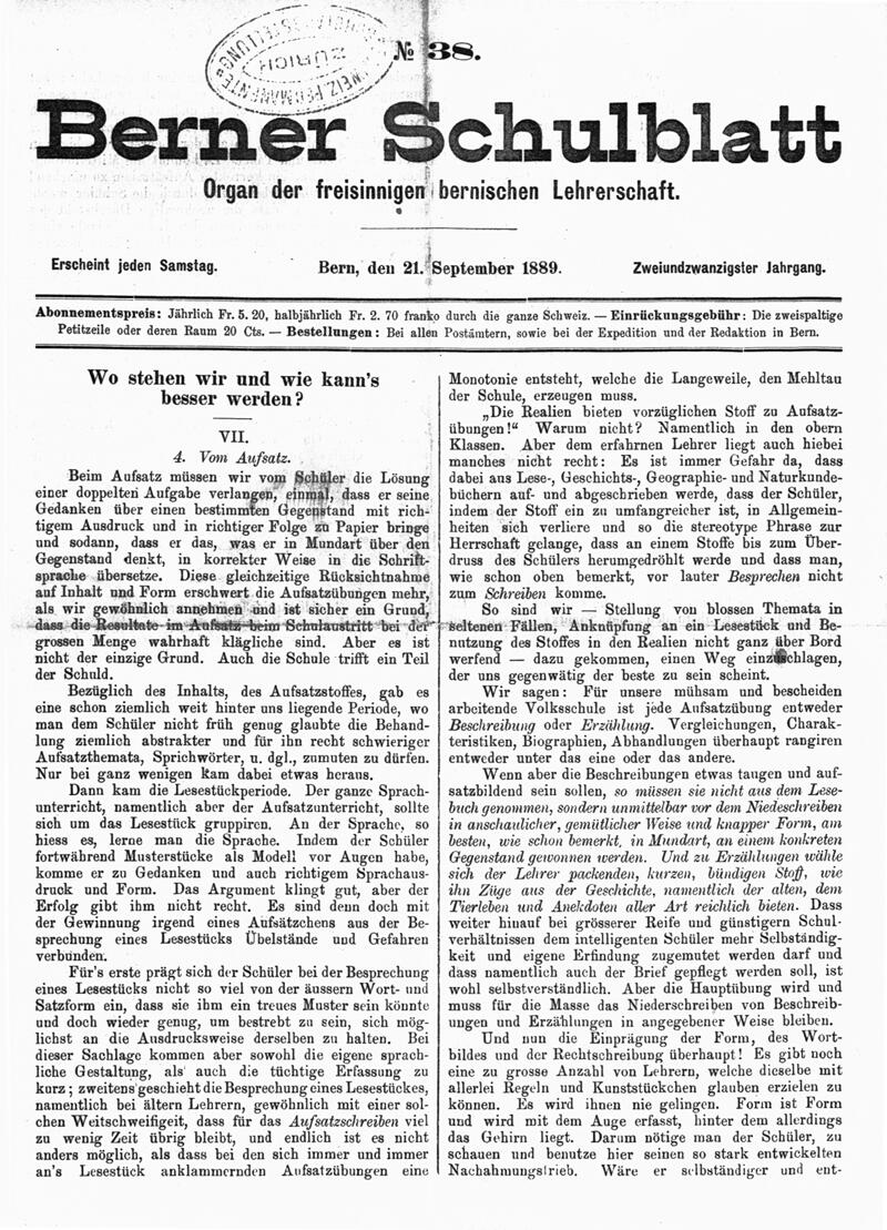 Buchumschlag - Heft 38