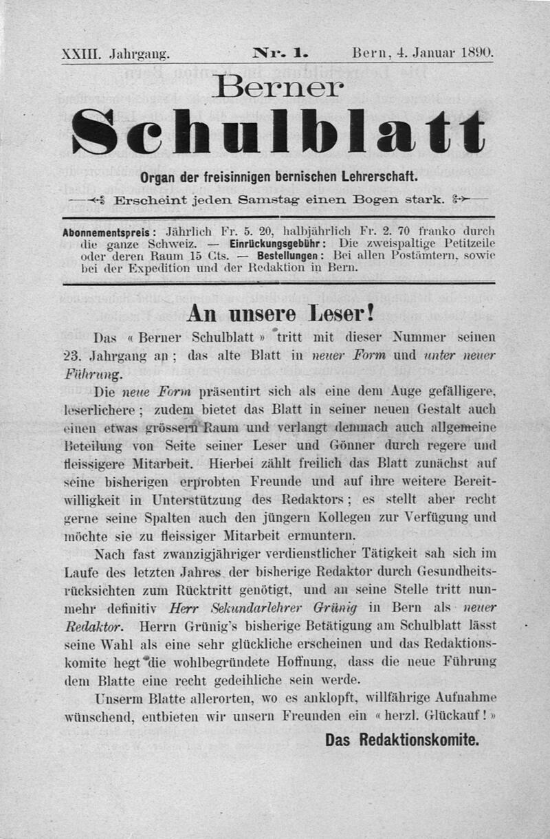 Buchumschlag - Heft 1