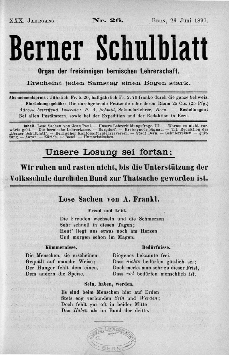 Buchumschlag - Heft 26