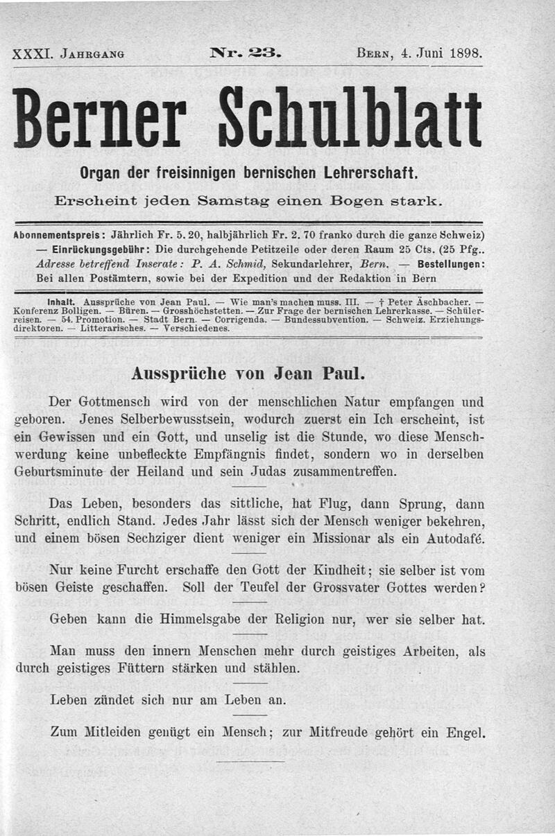 Buchumschlag - Heft 23