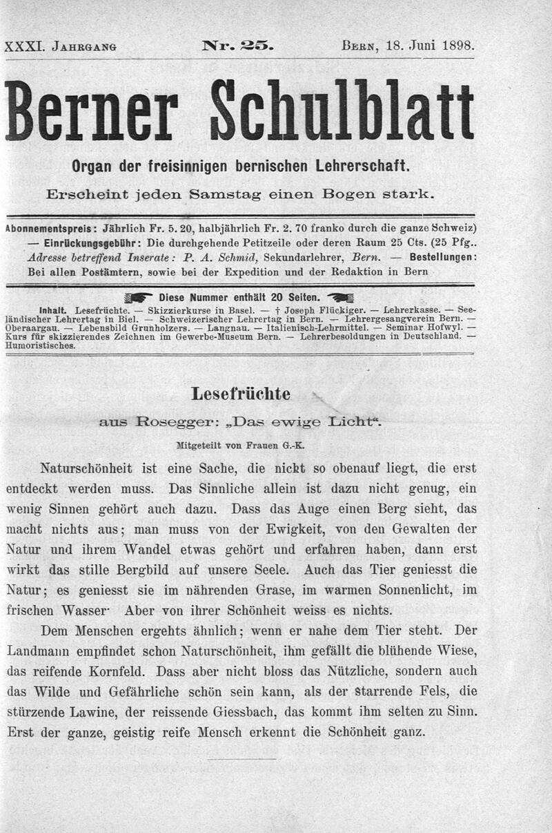 Buchumschlag - Heft 25