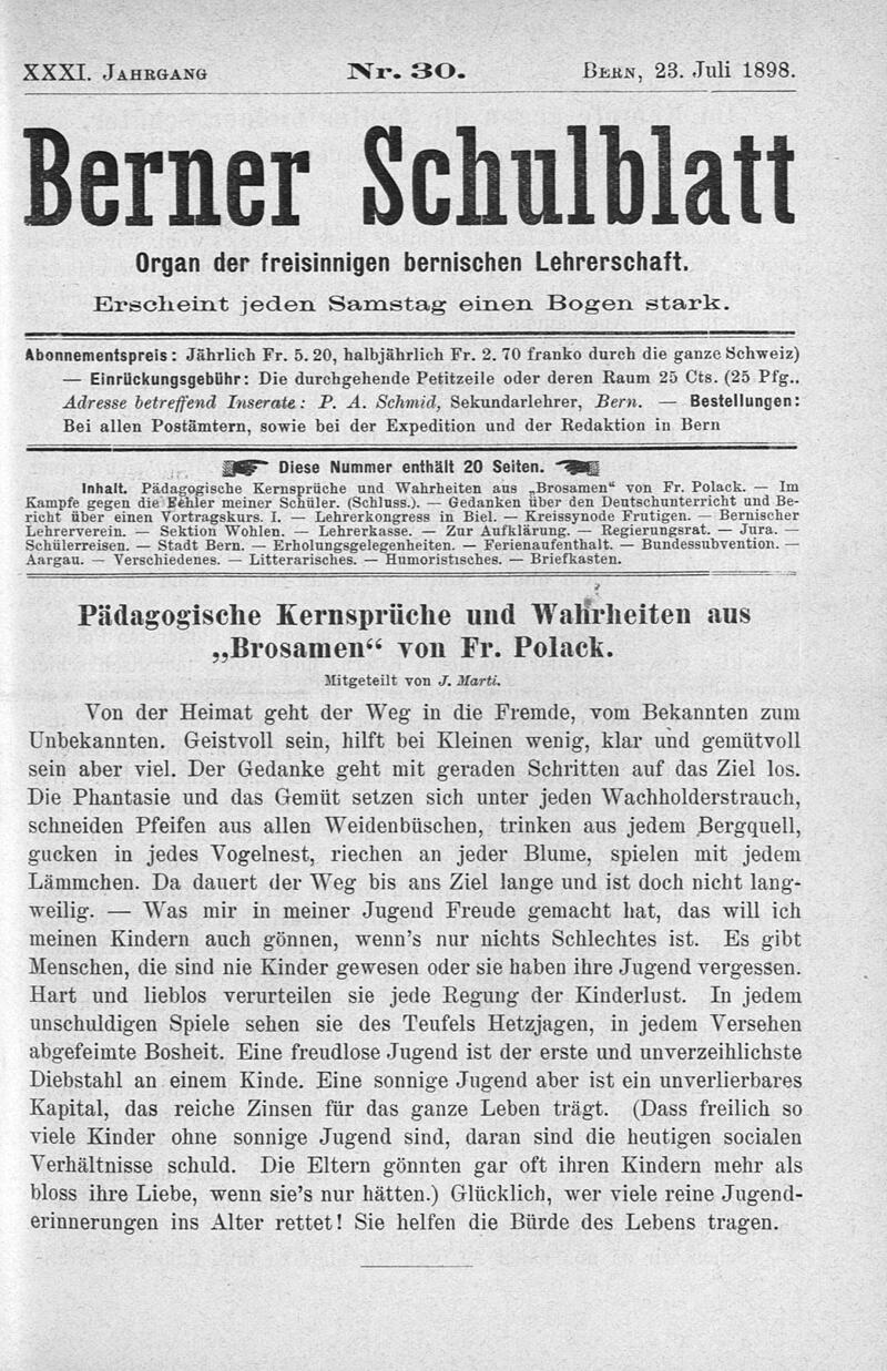 Buchumschlag - Heft 30