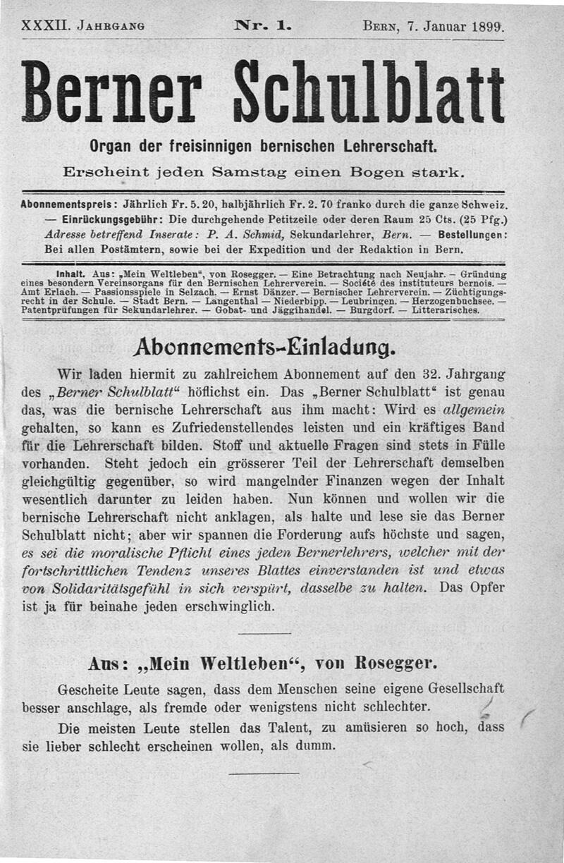 Buchumschlag - Heft 1