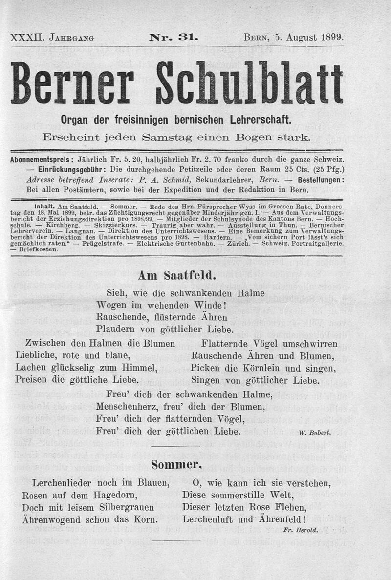 Buchumschlag - Heft 31