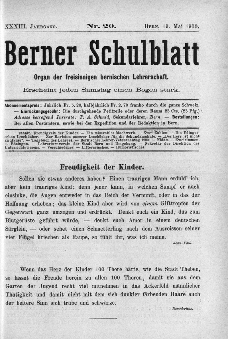 Buchumschlag - Heft 20