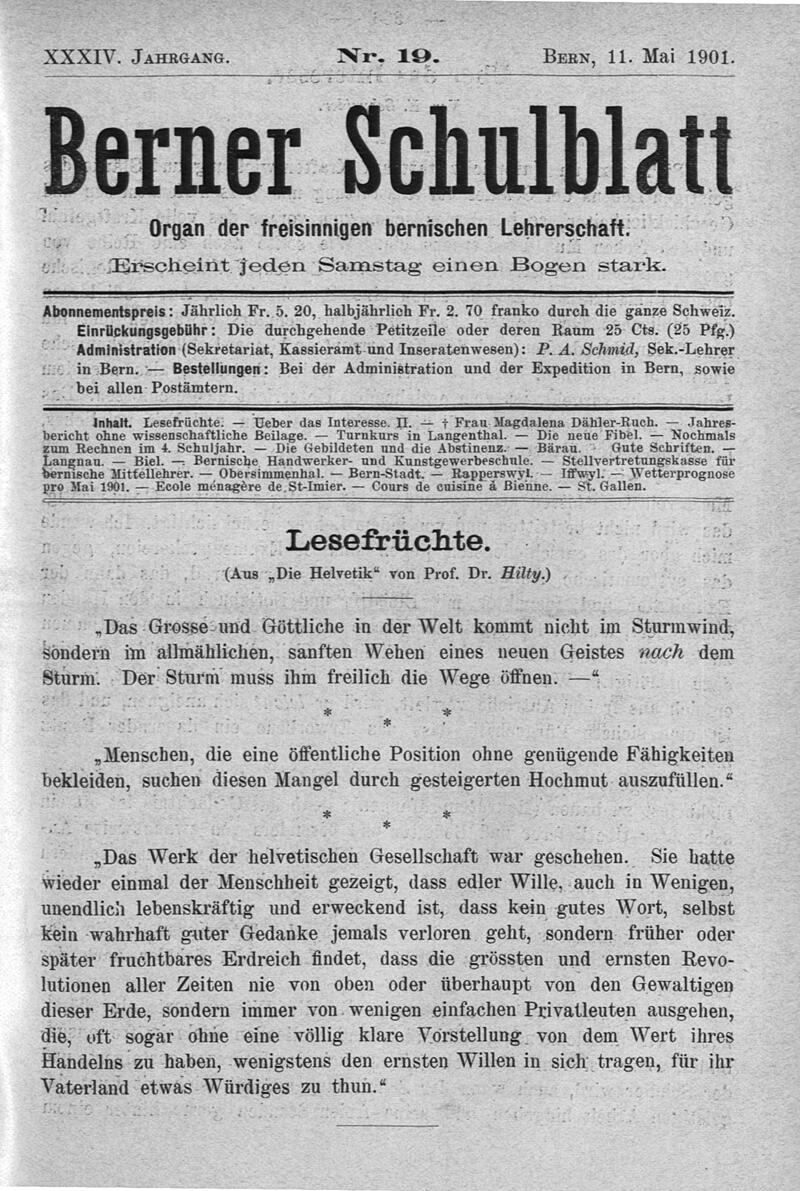 Buchumschlag - Heft 19