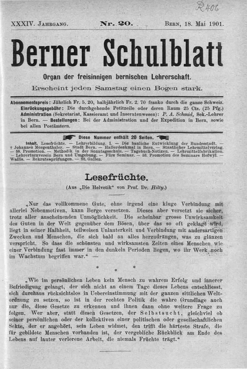 Buchumschlag - Heft 20