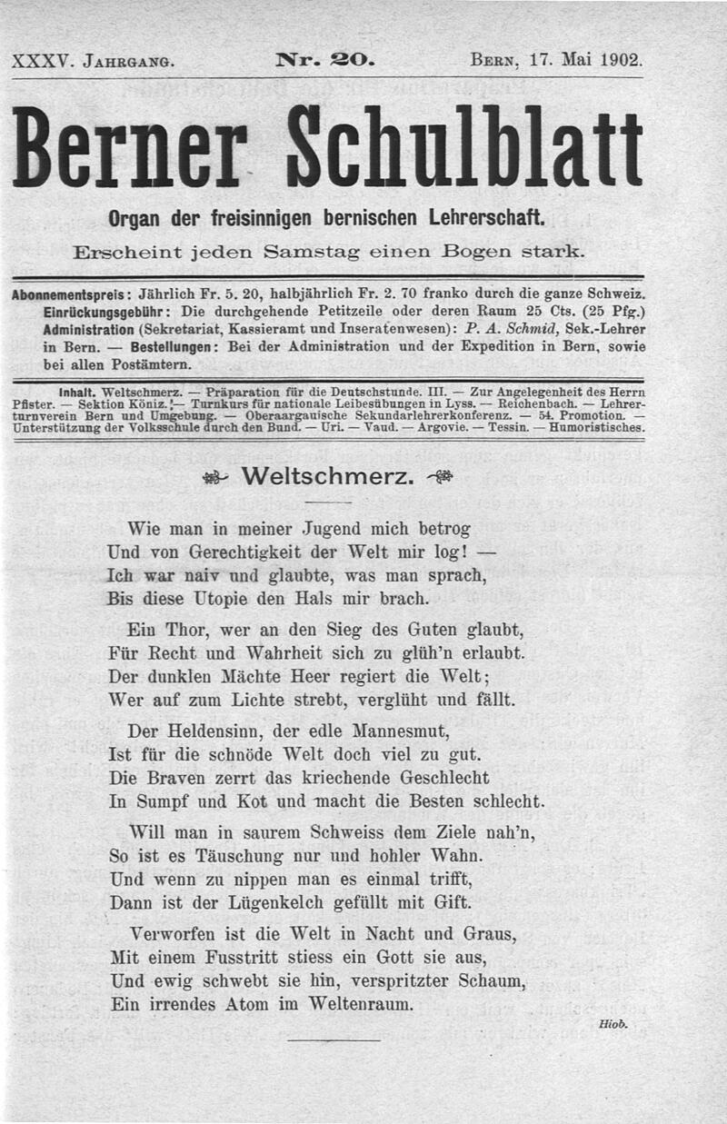 Buchumschlag - Heft 20