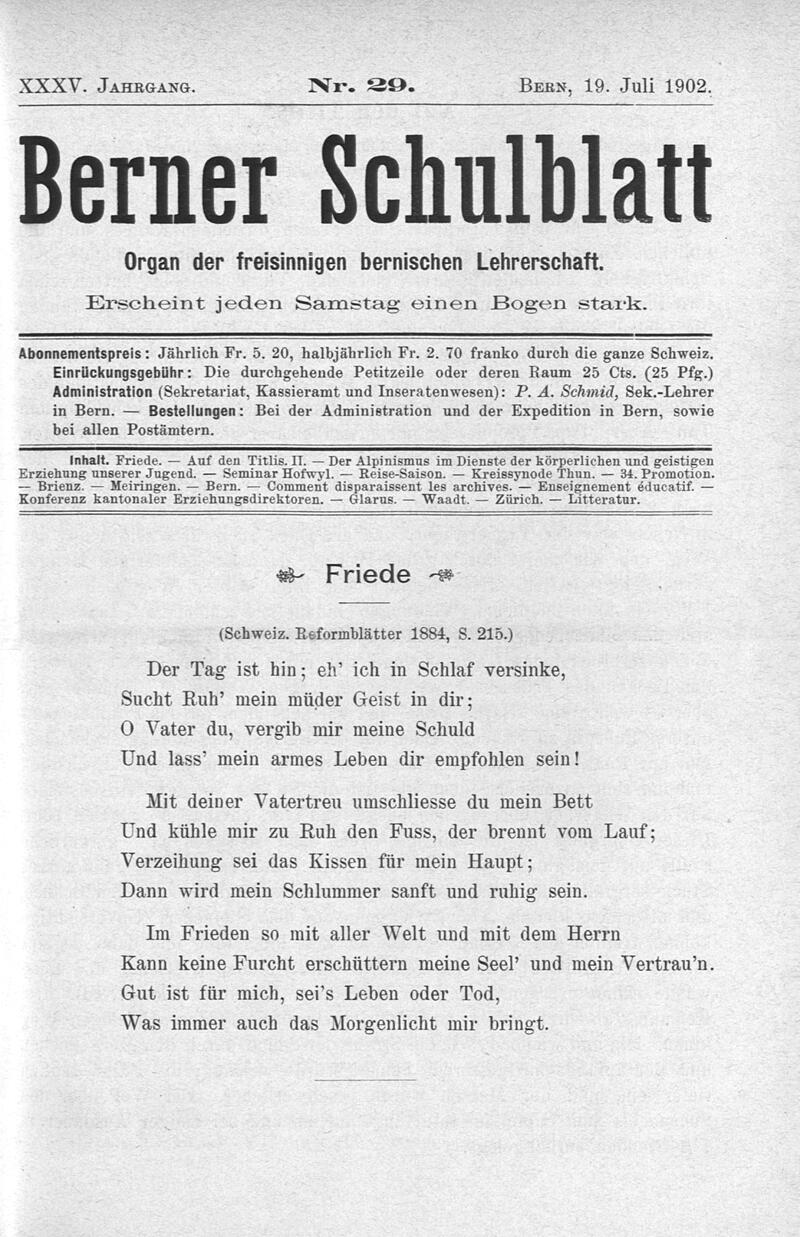 Buchumschlag - Heft 29