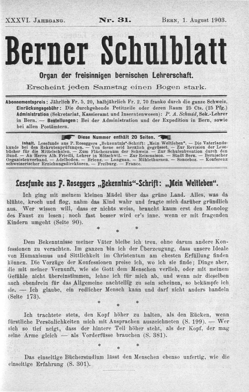 Buchumschlag - Heft 31